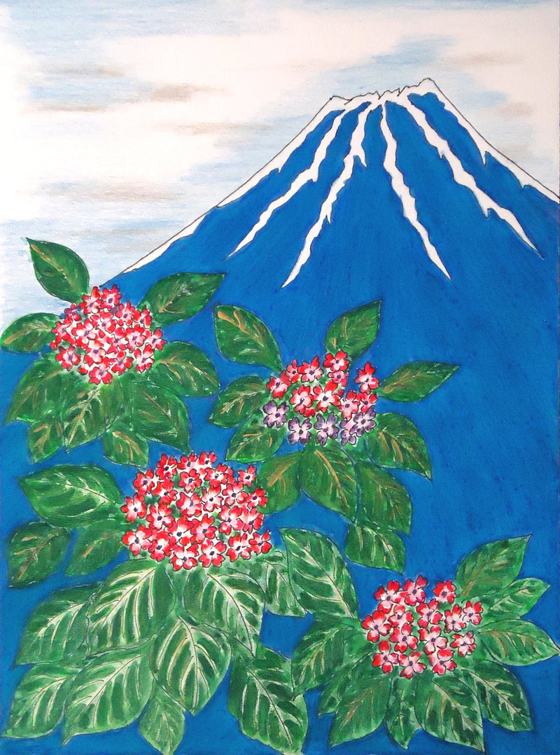 Hydrangea and Blue Fuji